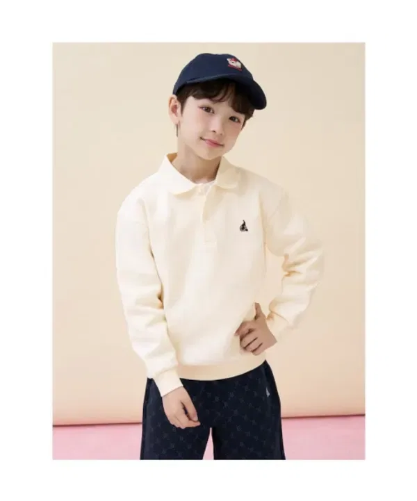 Детский костюм с монограммой, медвежонок, Beanpole Kids, слоновая кость — фото 3