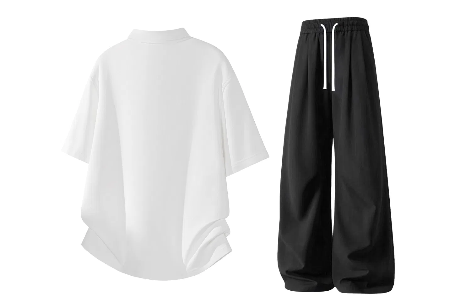 Детский спортивный костюм с отложным воротником Light Gray Top+Khaki Pants, GWAF, Серый/Хаки — фото 4