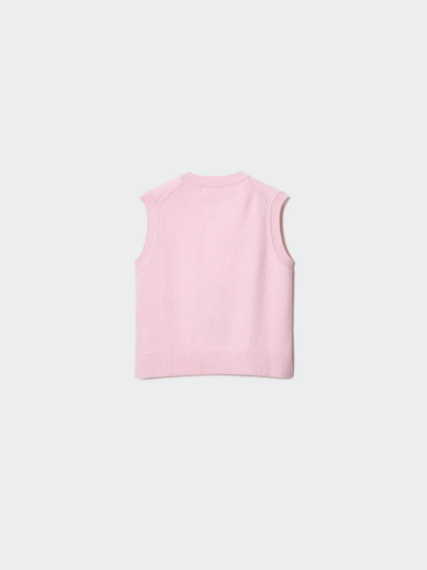 Жилет Uniqlo and JW Anderson Wool Cashmere Crew Neck, 11 розовый — фото 4