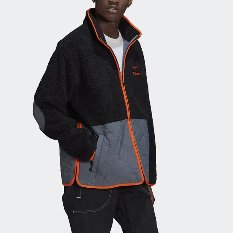 Куртка утепленная с овчиной Originals Big Trfl Adidas, черный — фото 4