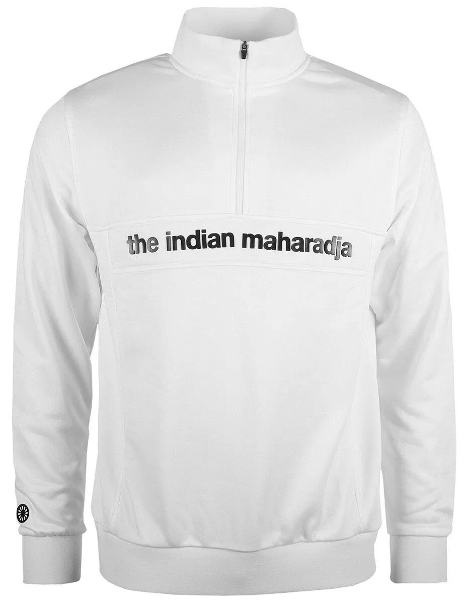 Детский свитер из полиэстера с полузамком Indian Maharadja Poly Terry Kinder Sweater The Indian Maharadja, Naturweiß