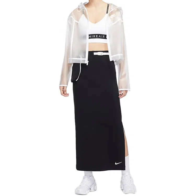 Куртка ветровка с прозрачным дизайном Windrunner Nike, белая — фото 3