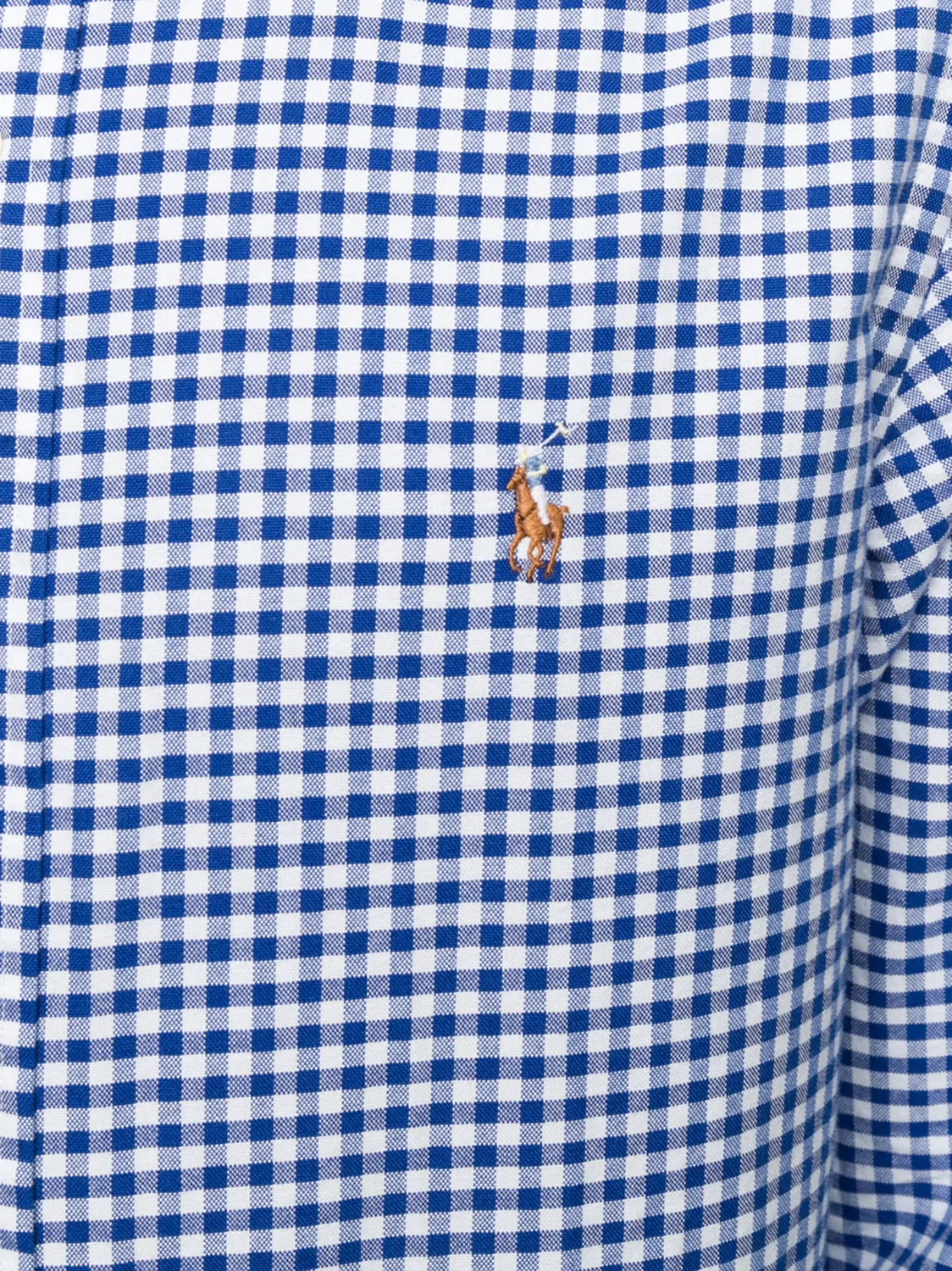 Рубашка в клетку с застежкой на пуговицы Polo Ralph Lauren, синий — фото 4