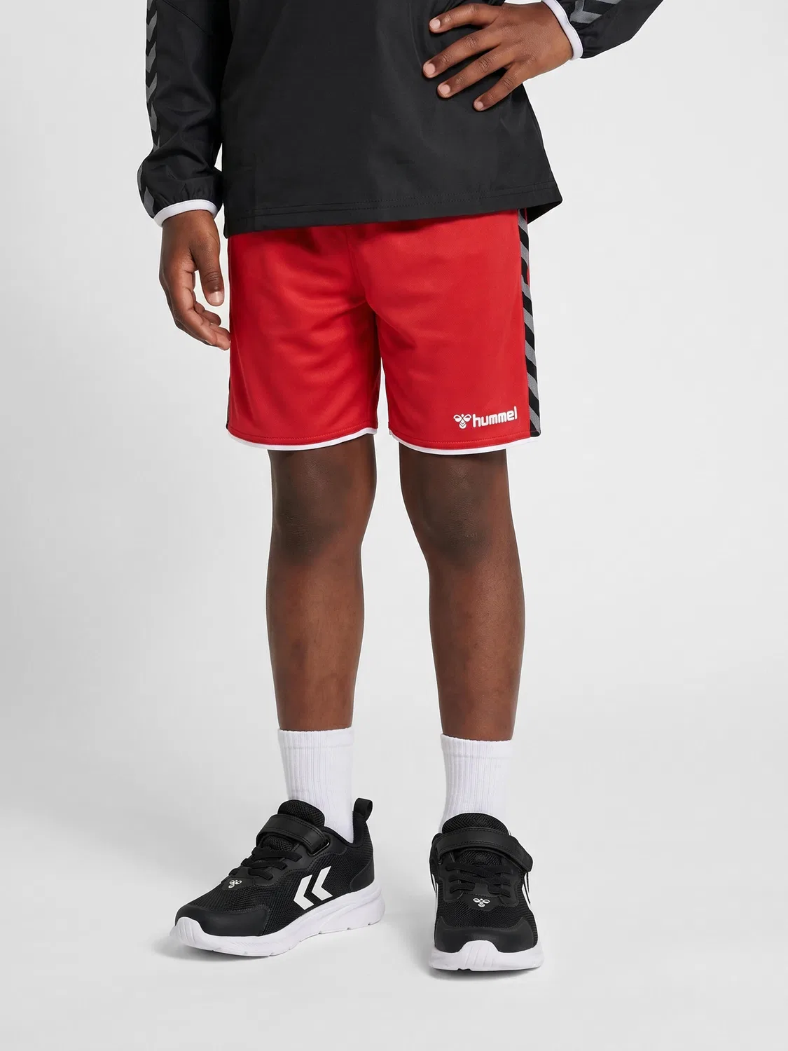 Детские шорты с регулируемой талией Hmlauthentic Kids Poly Shorts Hummel, Rot