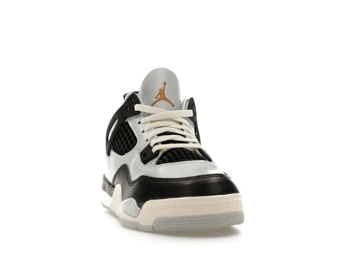 Детские кроссовки Lifestyle Jordan 4 Retro, Pure Platinum/Metallic Gold/Black/Sail — фото 2