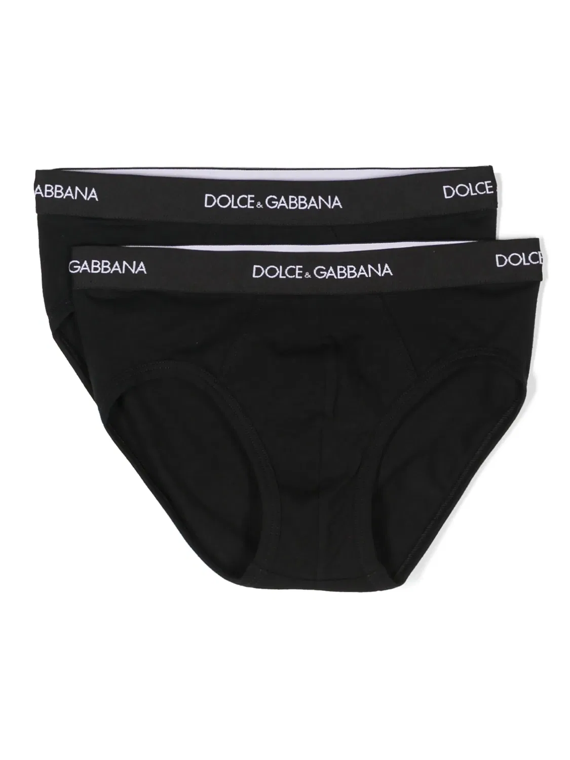 Трусы с логотипом (упаковка из двух) Dolce & Gabbana, черный