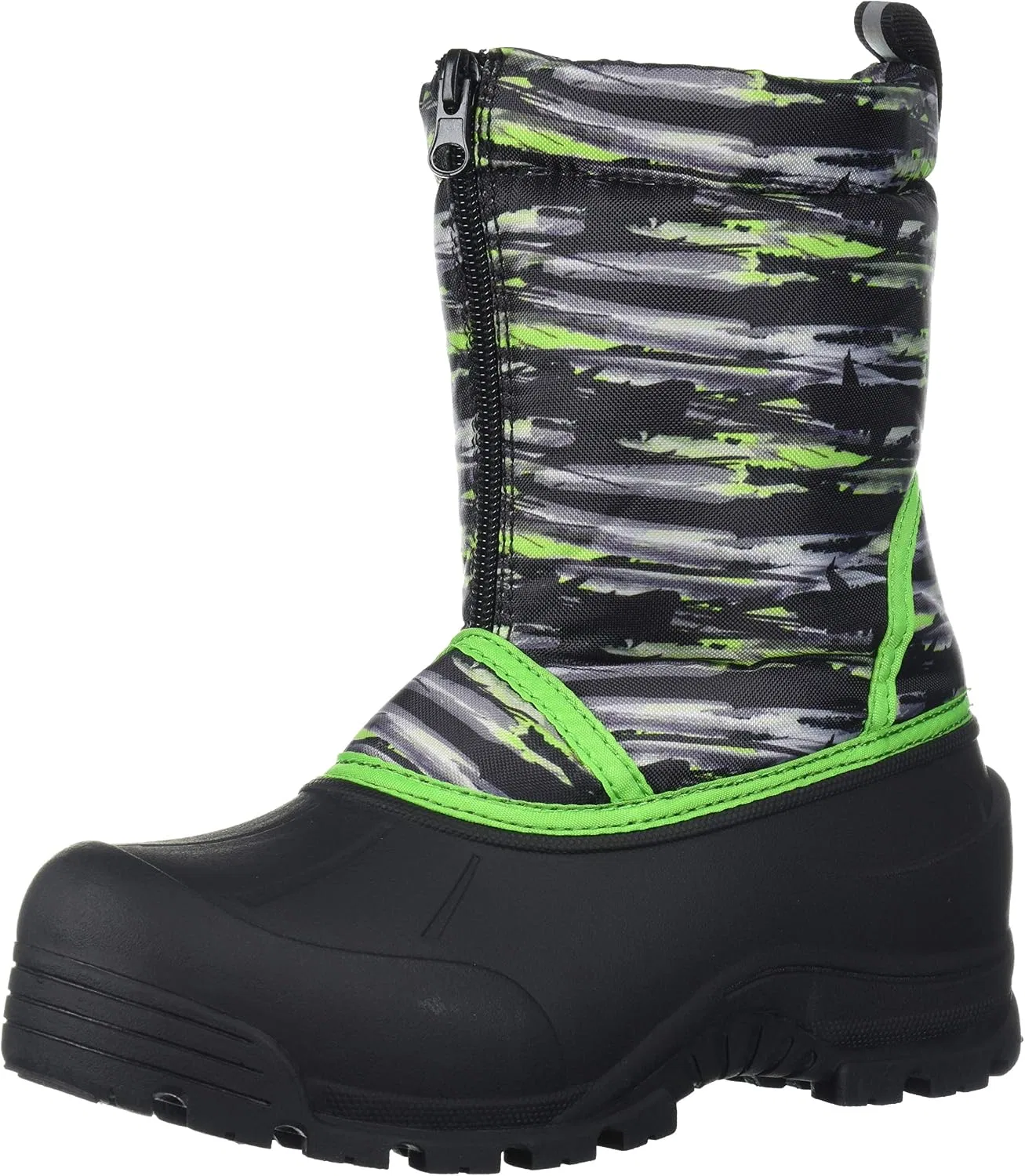 Детские зимние ботинки Icicle Northside, Black/Green