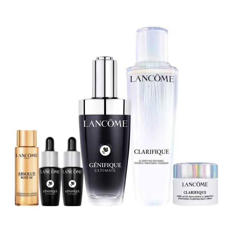 Набор сывороток для лица с эффектом сияния, 6 предметов, LANCOME, Black