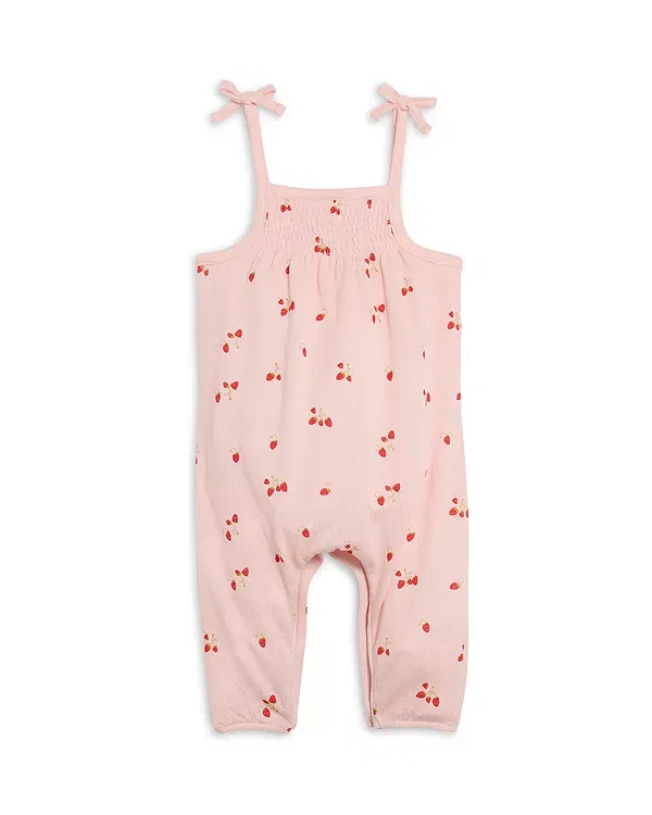 Детский комбинезон для девочек с принтом Strawberry Print Bloomie's Baby, розовый — фото 2