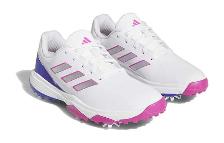 Детские тренировочные кроссовки с защитой носка ZG23 Golf Cloud White Lucid Fuchsia Lucid Blue GS, Adidas — фото 4