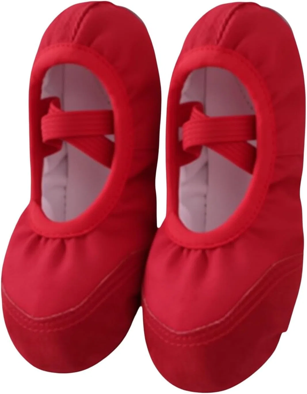 Детские балетки для девочек с принтом Canvas Ballet Shoes