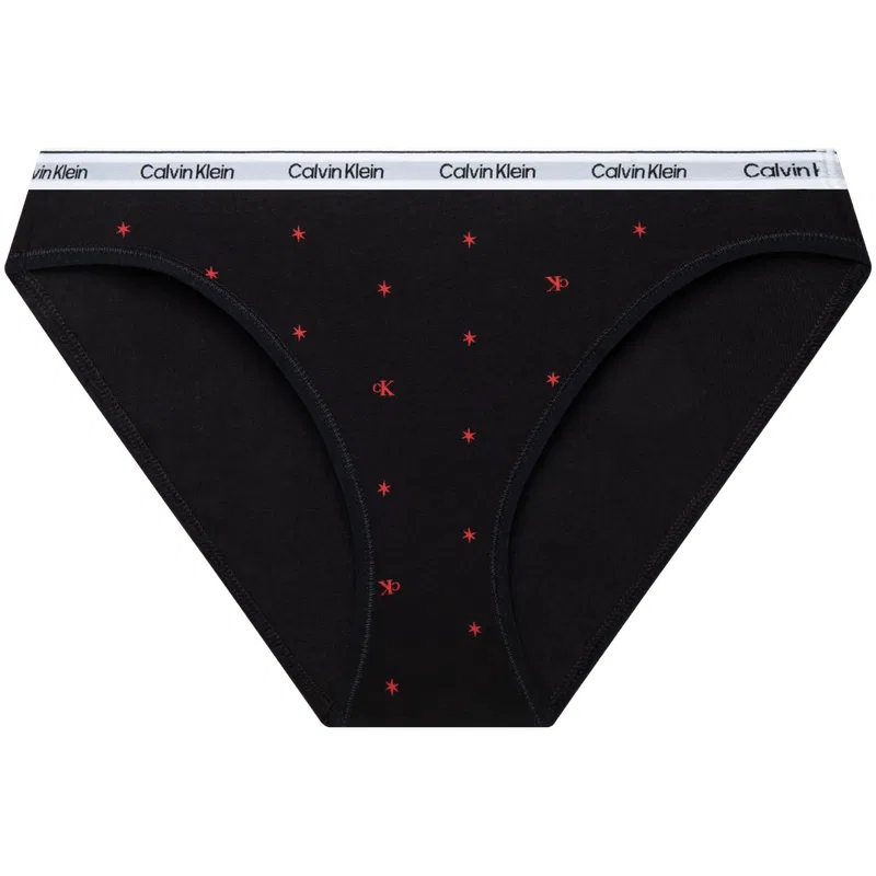 Женские трусы-слипы с логотипом, комплект из трех, Calvin Klein, Cinnabar Black