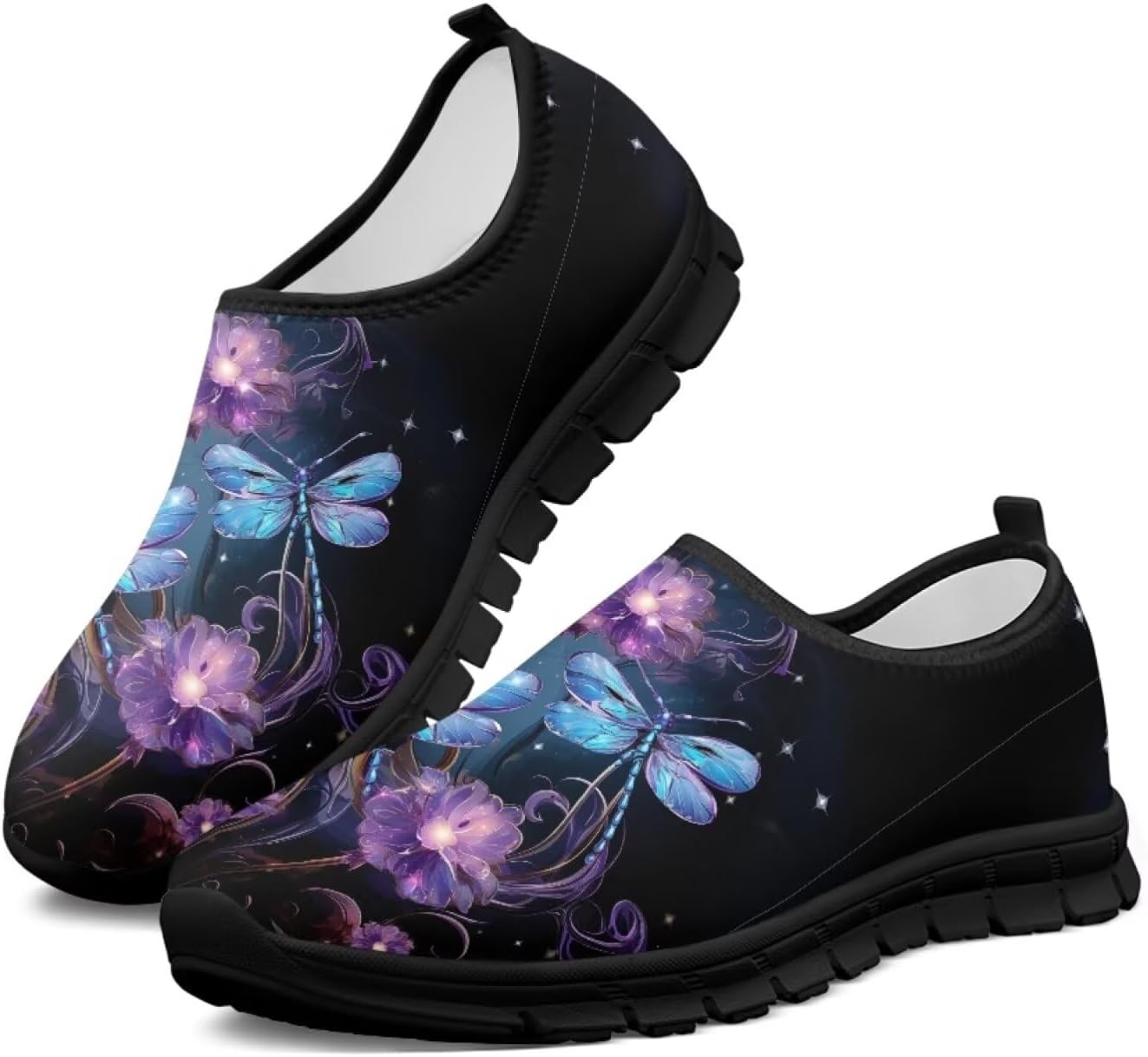 

Мужские кроссовки Howilath с принтом стрекозы и морской черепахи, обувь без шнурков, повседневные лоферы, Aesthetic Dragonfly