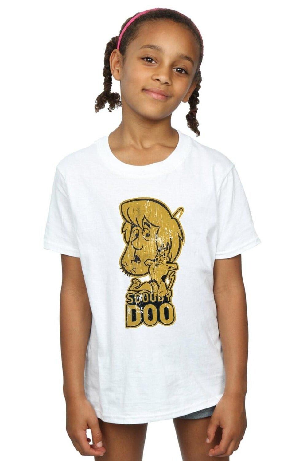 

Футболка из лохматого хлопка Scooby Doo, белый