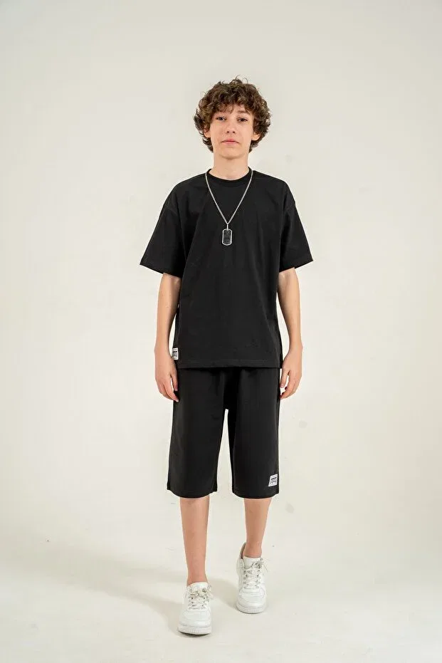 Детский комплект для мальчиков с вышивкой Athletic Arma Mışıl Kids, Black
