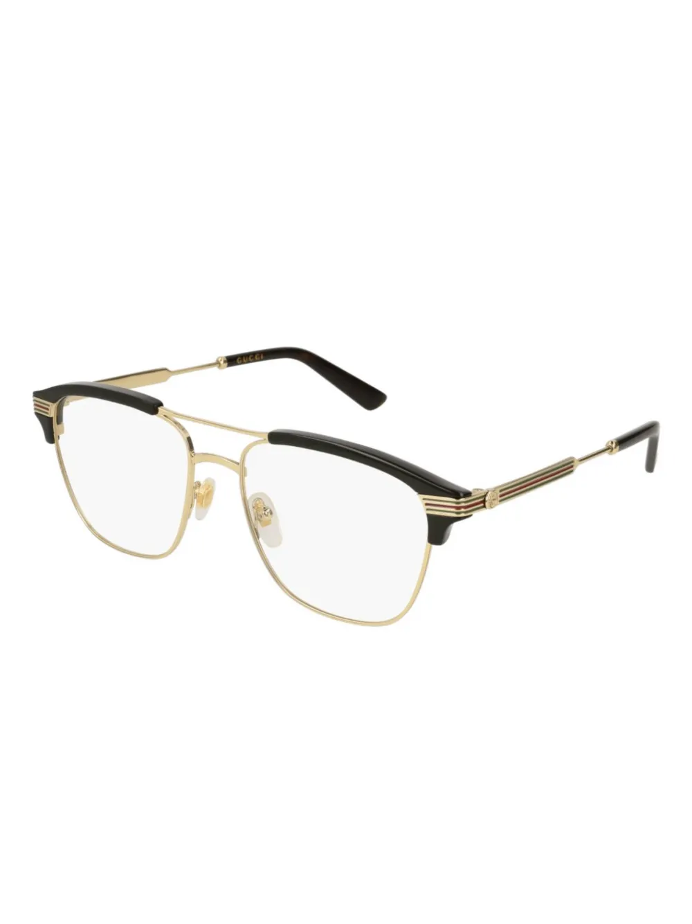 

Очки в прямоугольной оправе Gucci Eyewear, золотой
