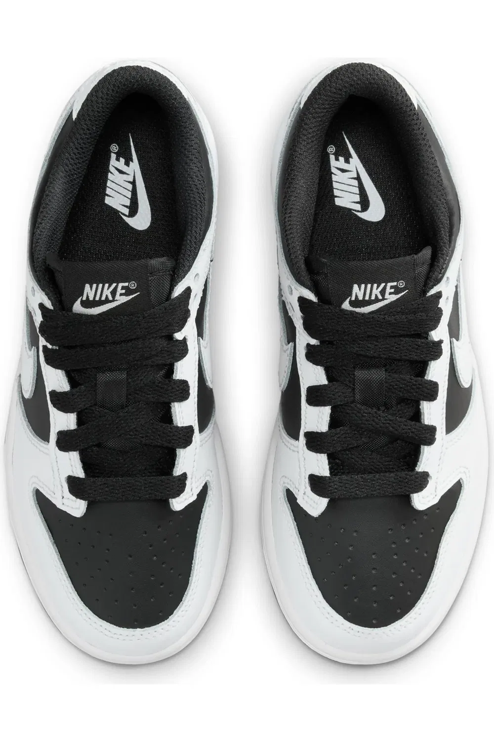 Кроссовки детские баскетбольные Dunk Low Nike, Black/Platinum Tint/White — фото 3