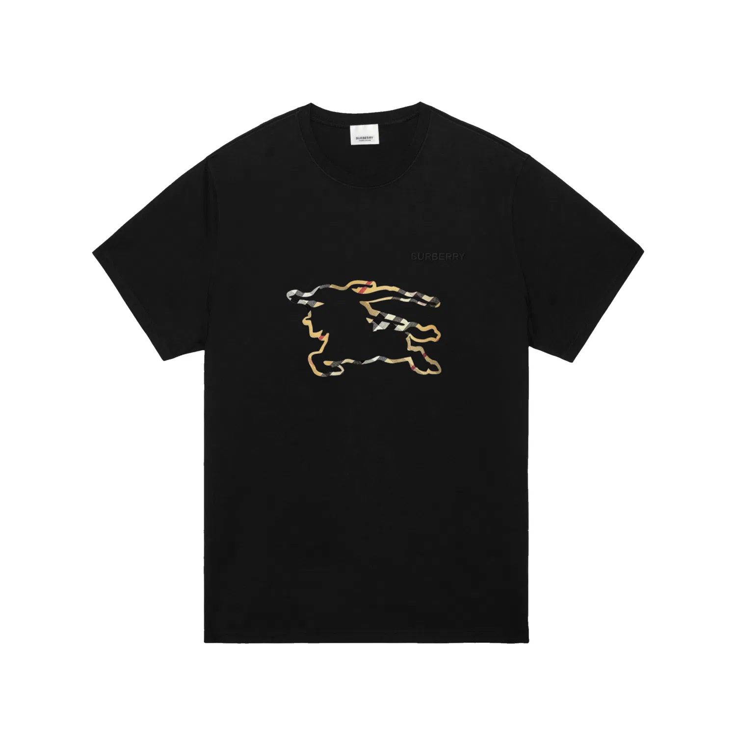 Мужская футболка с круглым вырезом, свободный крой, Burberry, Black