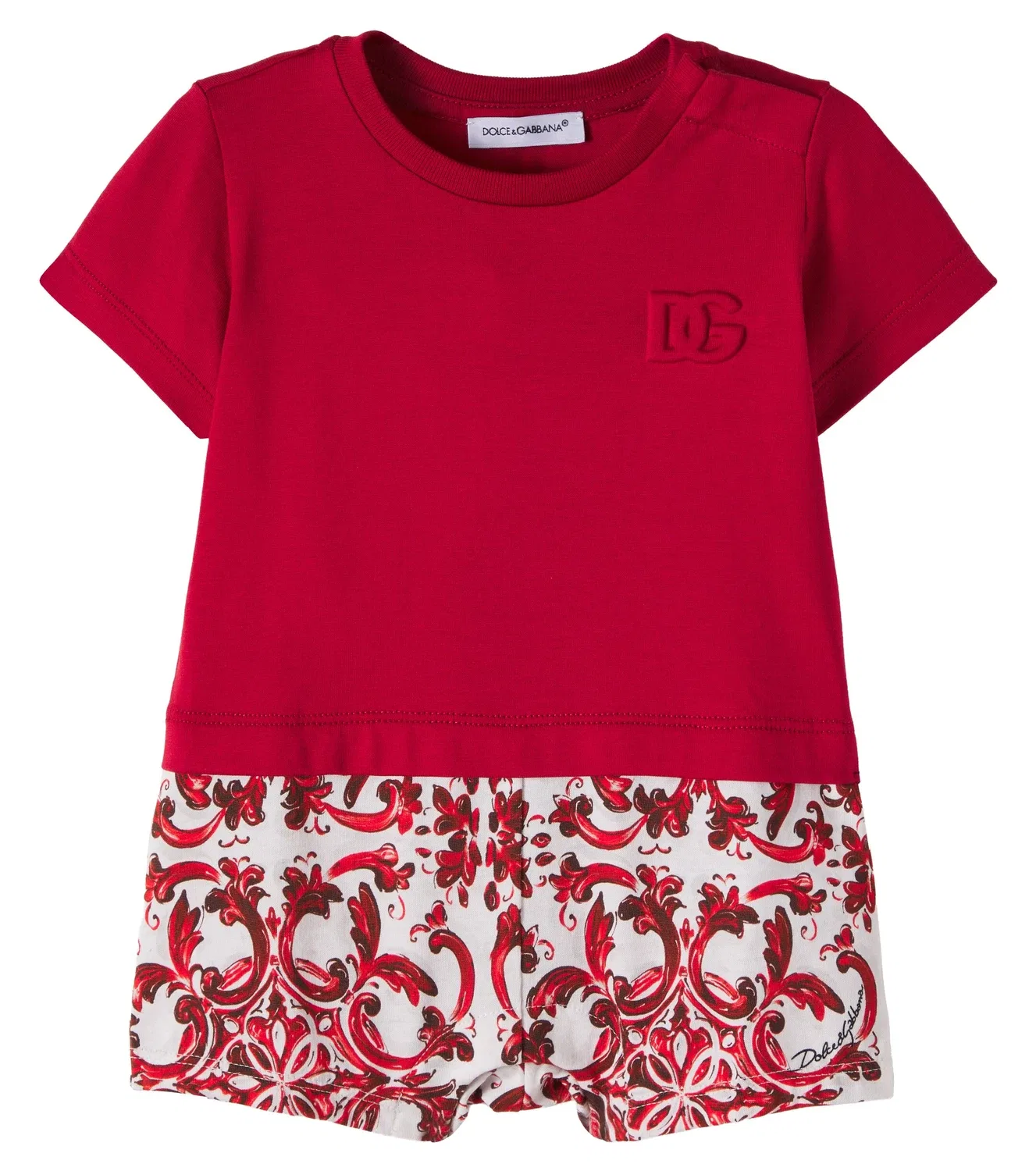 Комбинезон хлопковый Dolce&Gabbana Kids, красный