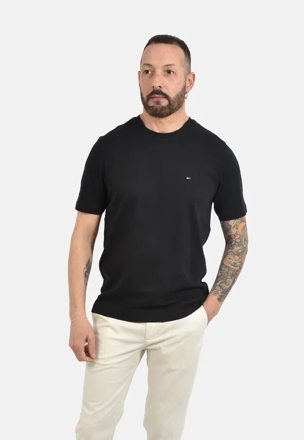 Футболка хлопковая Basic t-shirt Tommy Hilfiger, черный