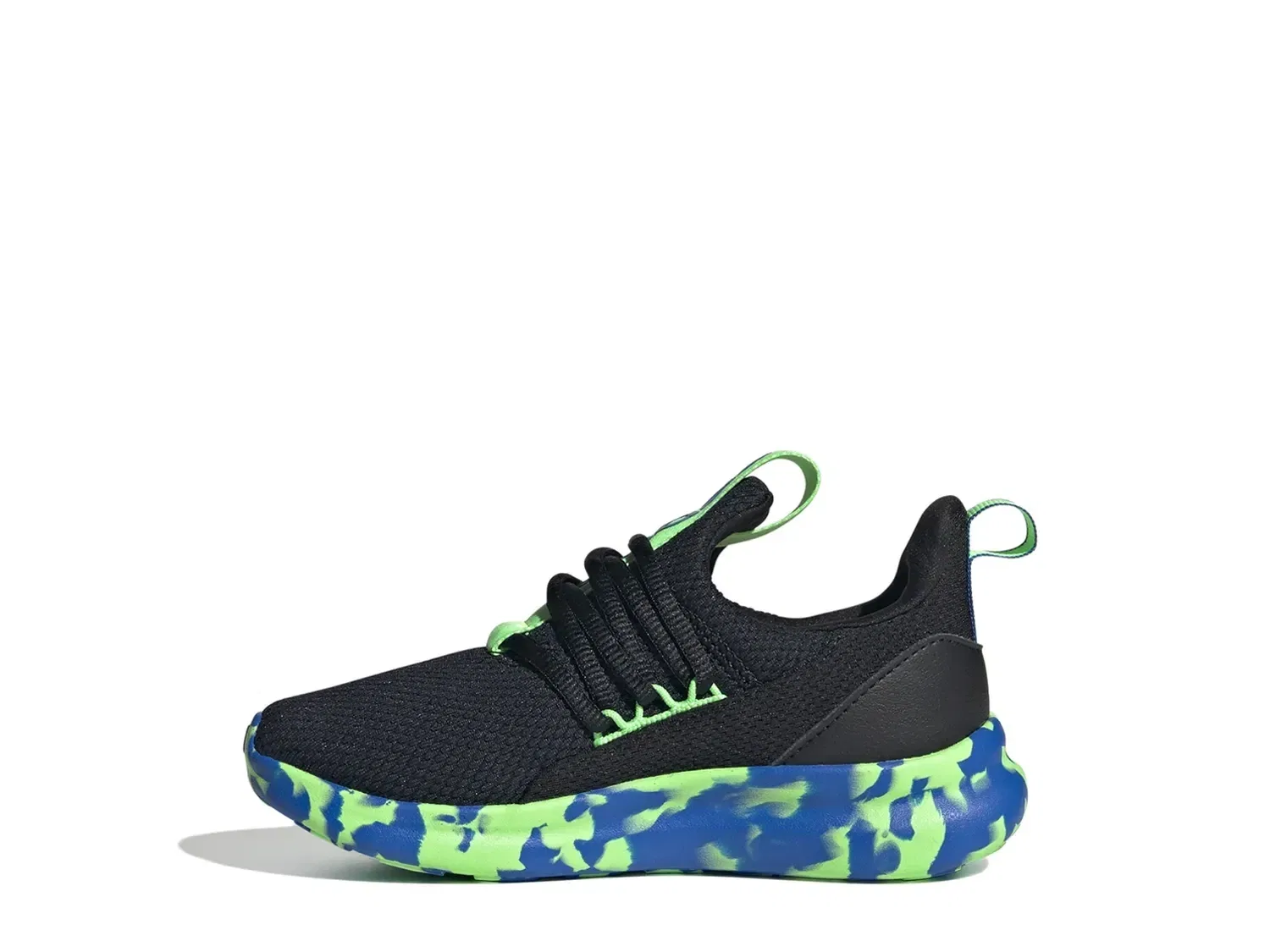 Кроссовки детские Lite Racer Adapt 7.0 Slip-On, adidas, черно-синий — фото 2