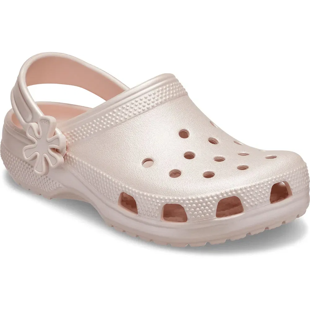 Сабо Pearl Shine Crocs, бежевый — фото 2