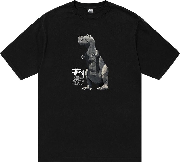 

Футболка Stussy Big & Meaty Pigment Dyed Tee 'Black', черный