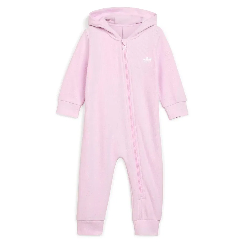 Детский комбинезон-слип с капюшоном и длинным рукавом Adidas Originals, Pink