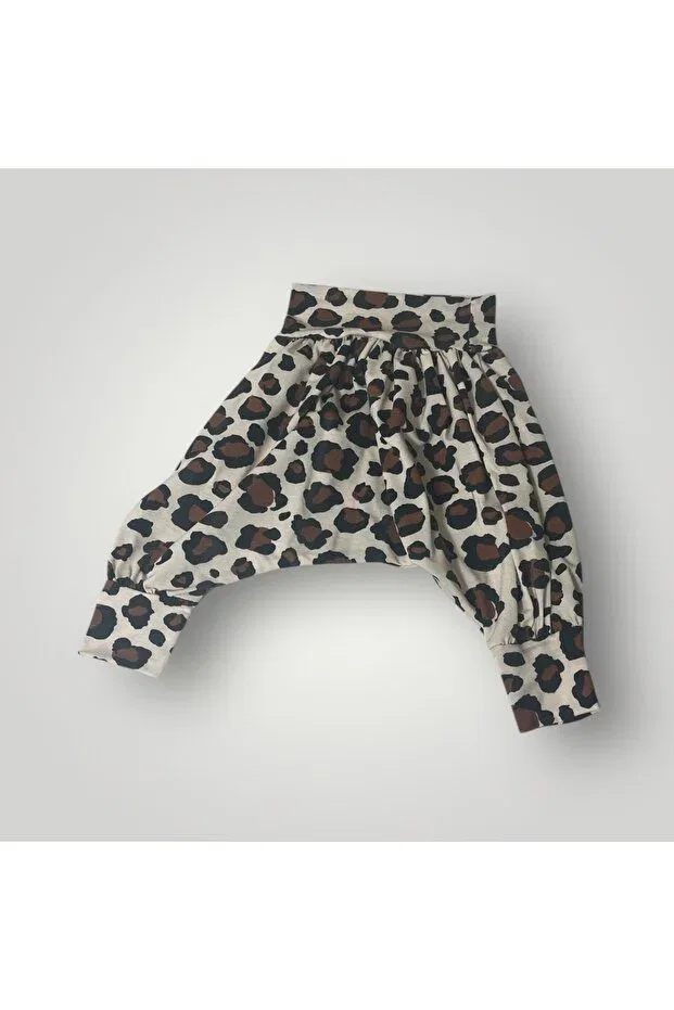 Детские брюки для девочек свободного кроя Biancofiglio, Leopard