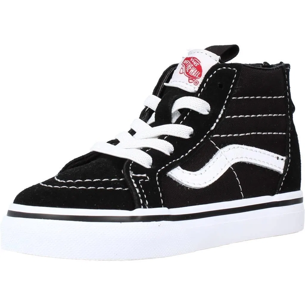 Детские кроссовки для мальчиков с принтом Sk8-Hi Vans, Black And White
