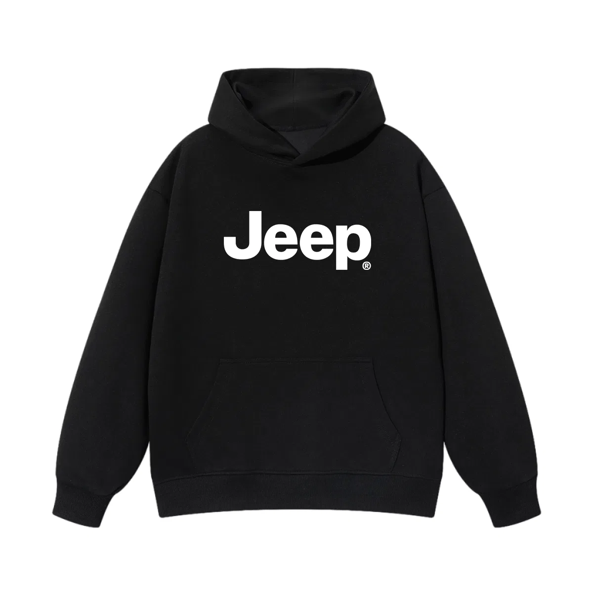 Детский свитшот с капюшоном из плотного трикотажа Jeep, Black — фото 4