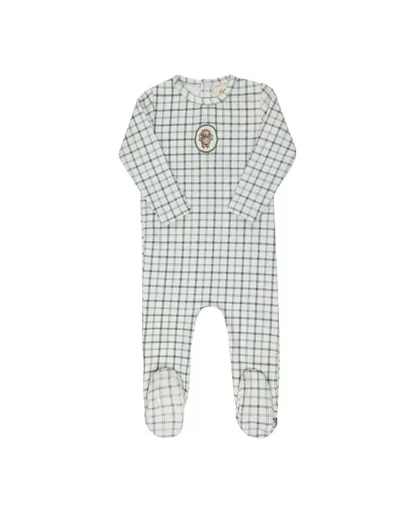 Детский комбинезон с длинным рукавом Plaid Sheep Collection Ely'S & Co., Teal