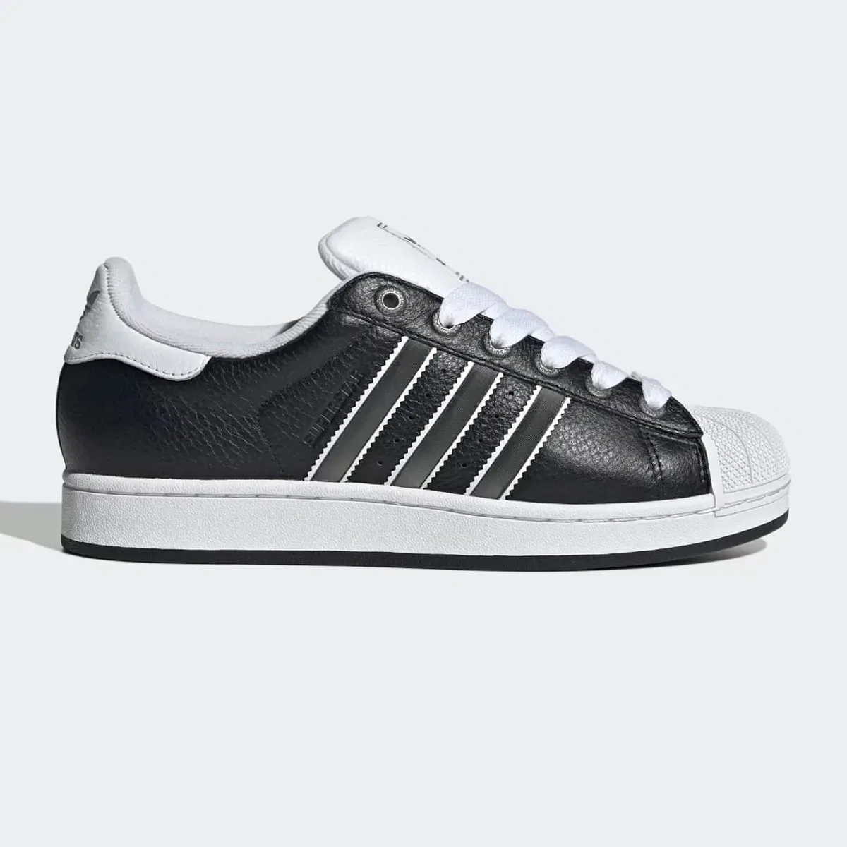 Детские кроссовки повседневные с кожаным верхом Superstar Adidas, Negro