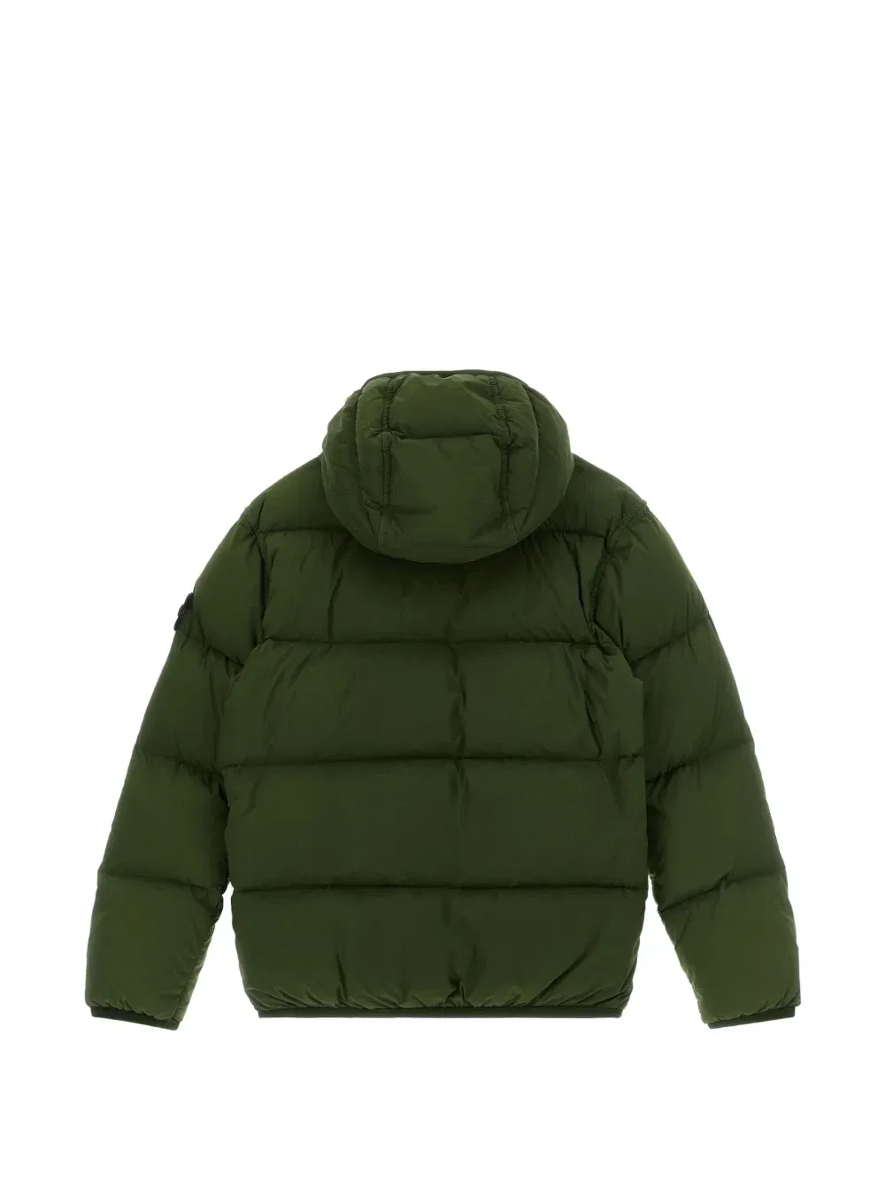 Стеганая куртка с логотипом-нашивкой Stone Island Junior, зеленый — фото 2