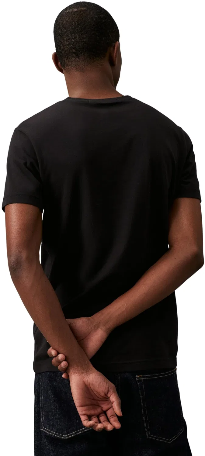 Мужская футболка с коротким рукавом Core Institutional Logo Calvin Klein, Black (Ck Black / Salsa) — фото 2