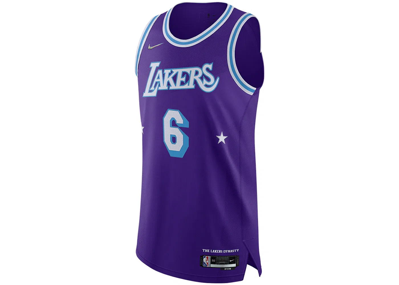 Мужская джерси с принтом Nike NBA Los Angeles Lakers Lebron James Moments Mixtape City Edition Authentic Jersey, Purple