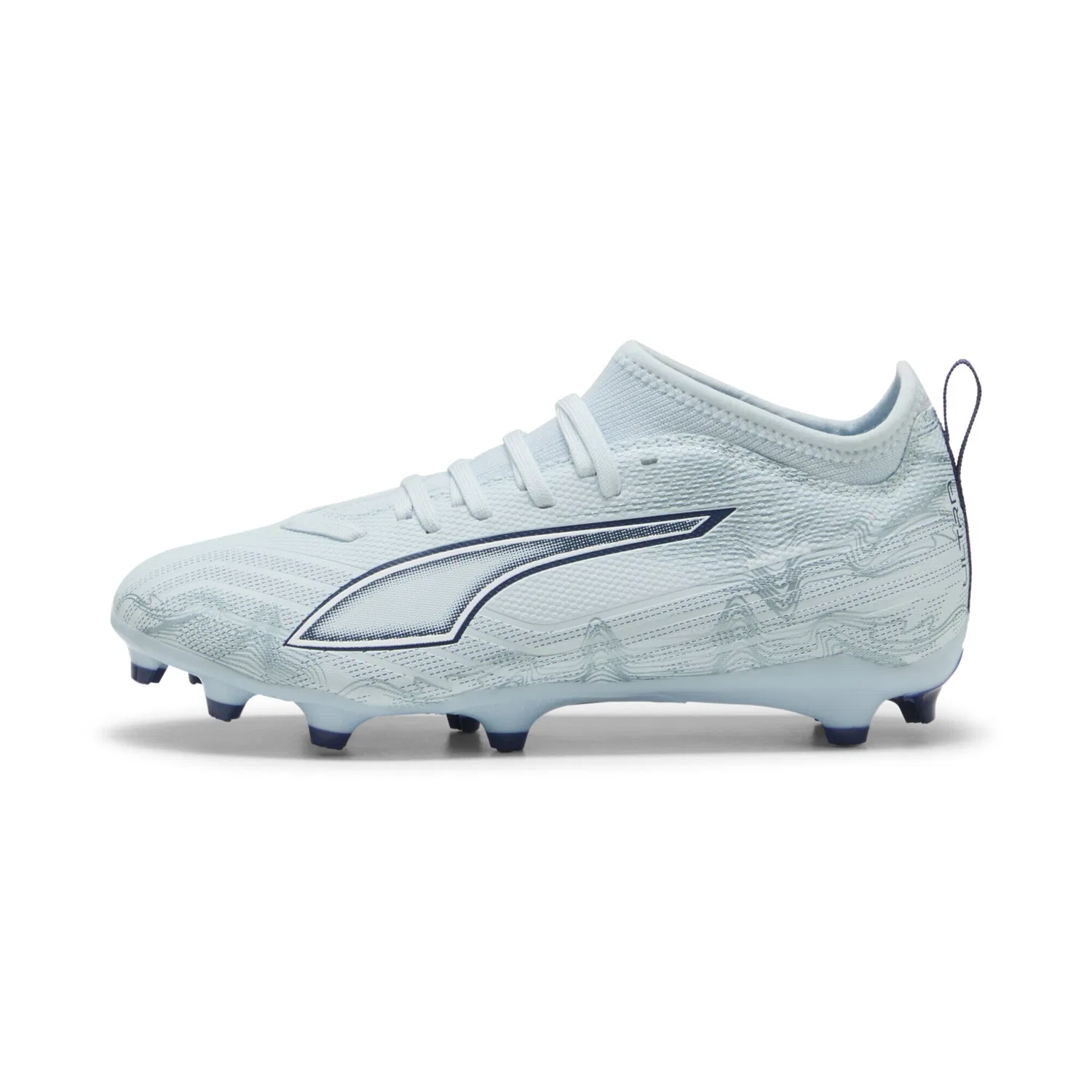 Детские футбольные бутсы для быстрой игры ULTRA 6 Match PUMA, Icy Blue White Jewel — фото 3