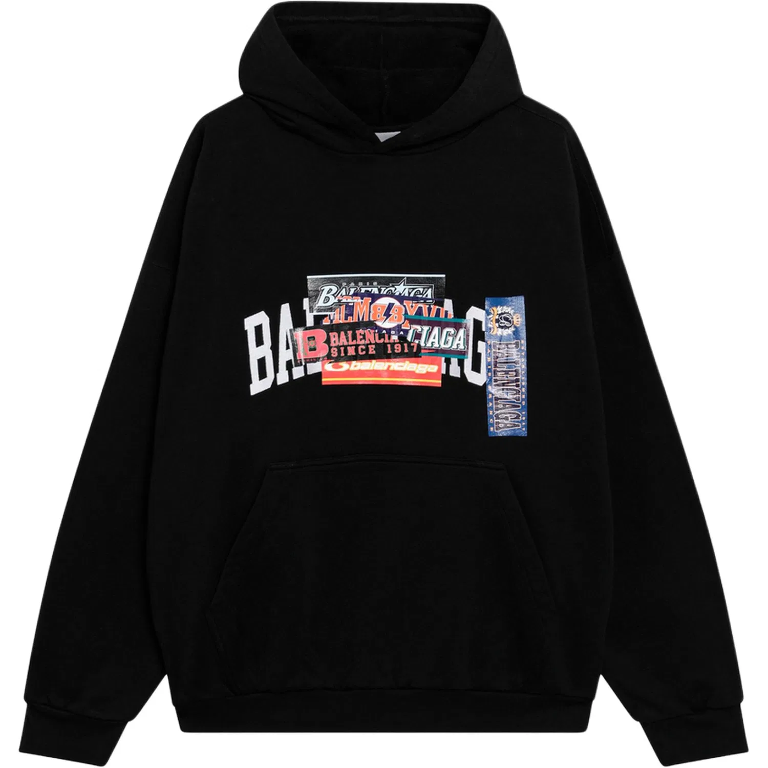 Мужской худи с капюшоном Balenciaga, Black