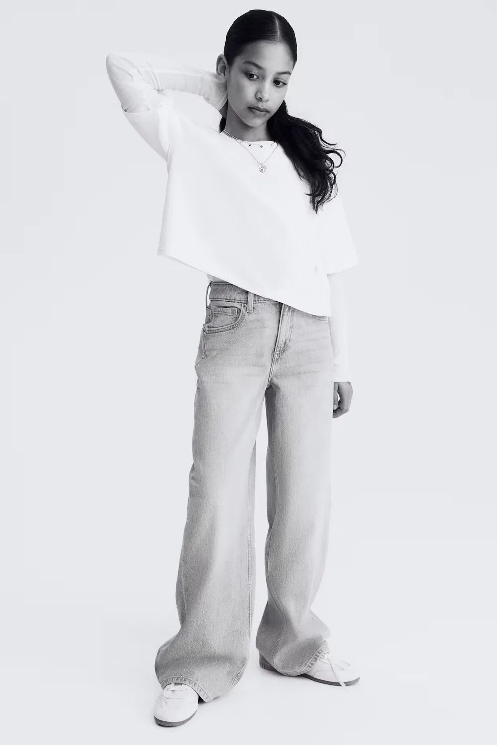 Джинсы с широкими штанинами H&M, Helles Denimblau — фото 3