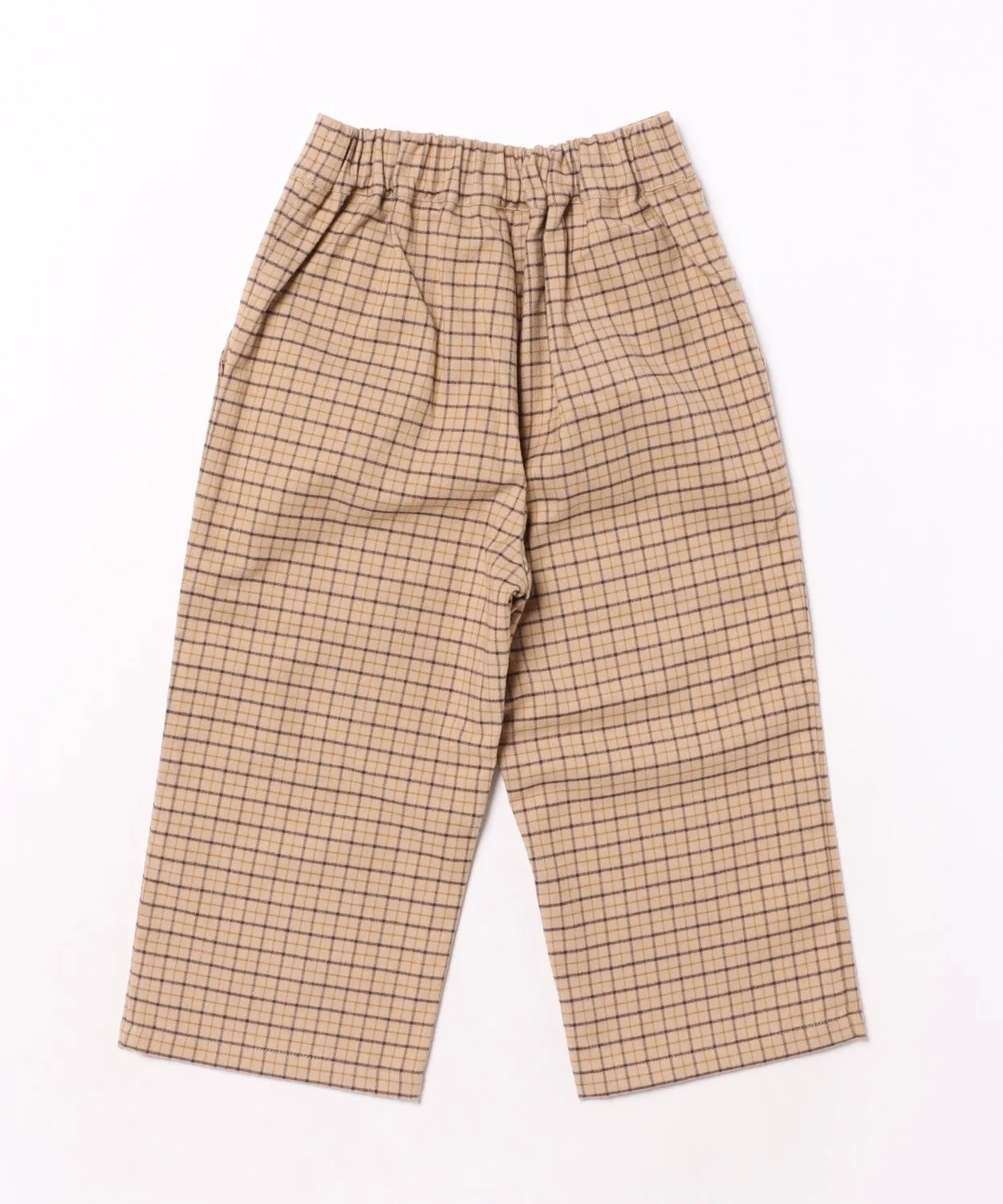 Детские брюки с принтом Autumn Plaid Rylee + Cru, Beige — фото 2