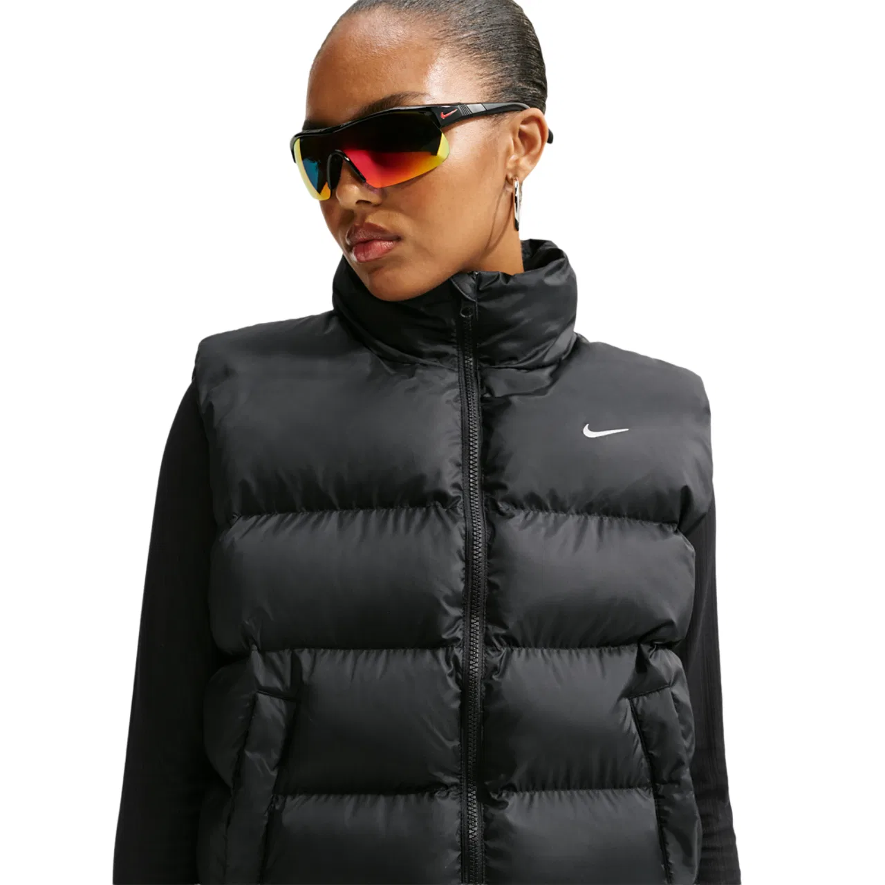 Женский жилет с синтетическим утеплителем Nike Therma-FIT Synthetic Classic Vest Nike, Black/Sail