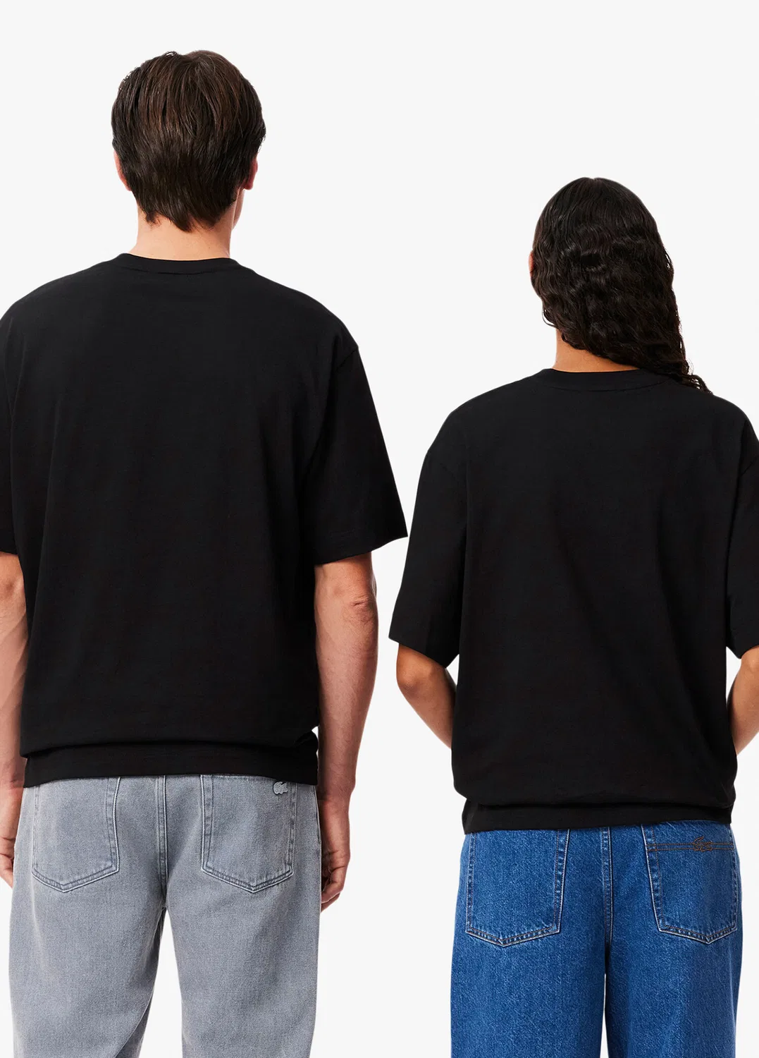 Футболка Lacoste Loose Fit, черная — фото 4