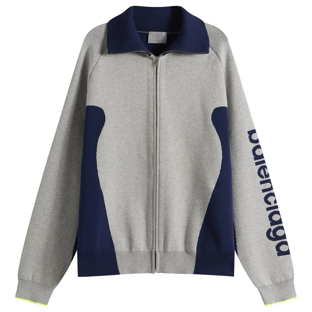Куртка на молнии Zip-Up Sport Jacket Balenciaga, Grey Navy