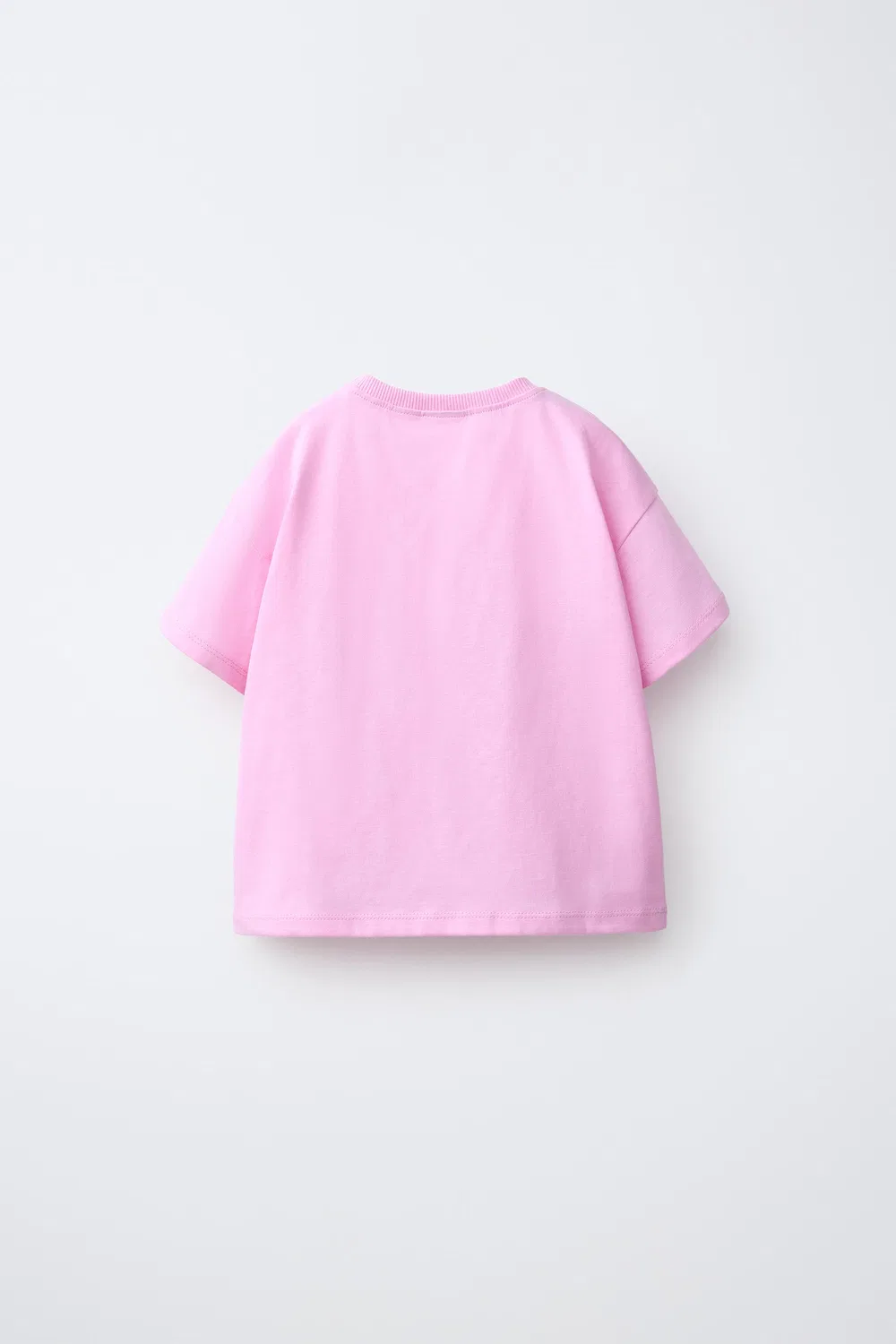Футболка с вязаным крючком карманом в виде вишни. ZARA, Bubble gum — фото 2