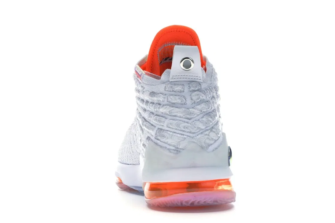Детские кроссовки для баскетбола Nike LeBron 17 Future Air GS, White/Tech Grey-Quasar Purple — фото 4