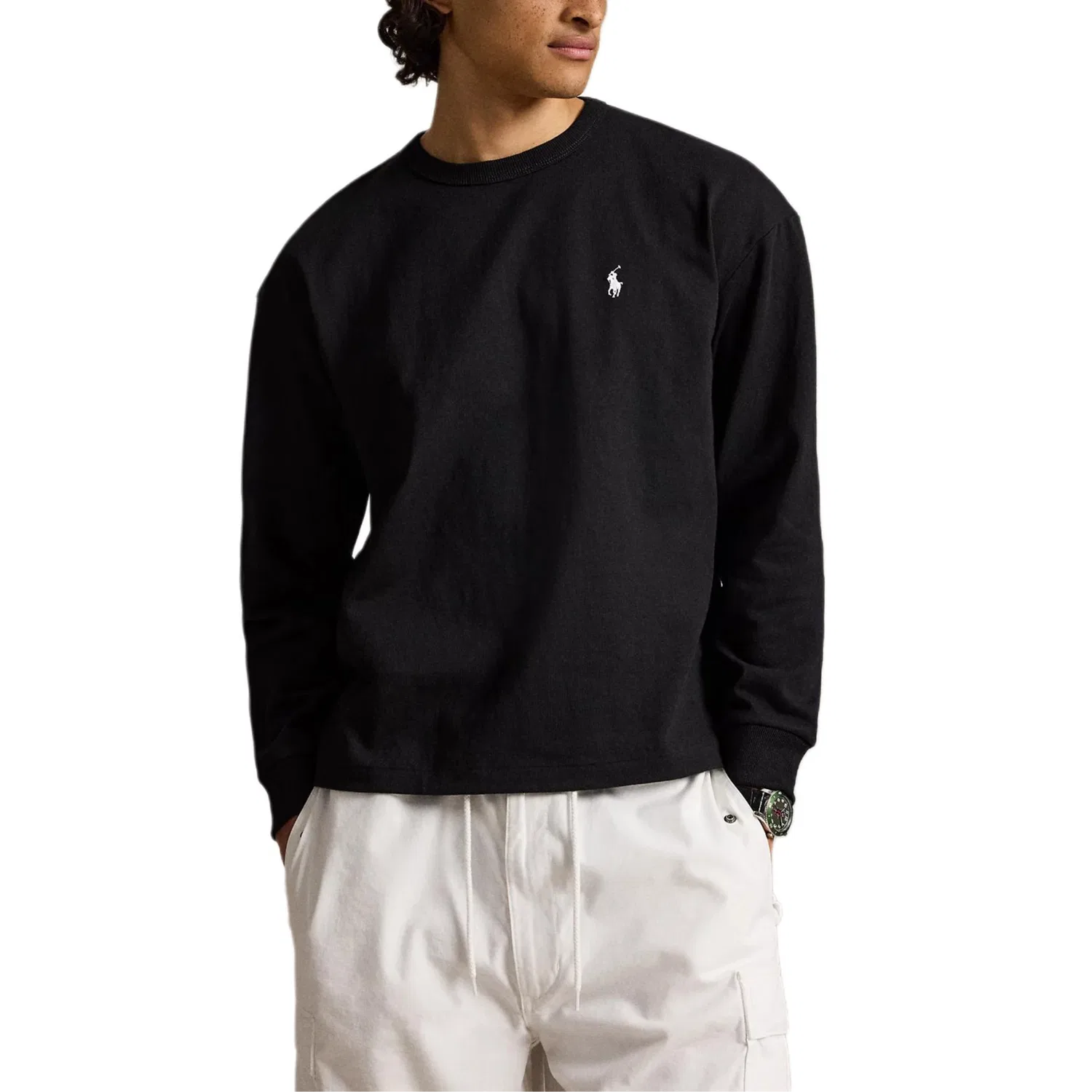 Футболка свободного кроя Polo Ralph Lauren, Black — фото 3