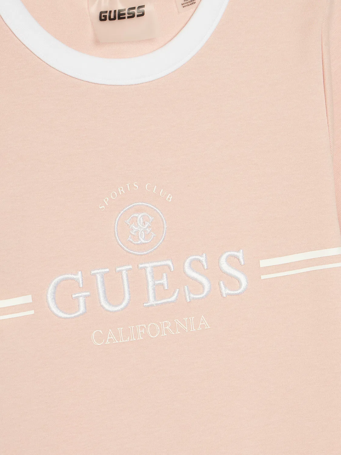 Платье приталенного силуэта на каждый день для девочки Guess, розовый — фото 3