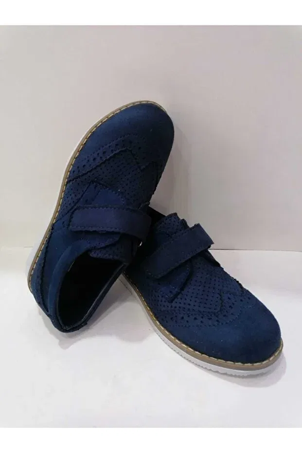Детские оксфорды для мальчиков ортопедические Özgür Kids, Navy Blue — фото 4