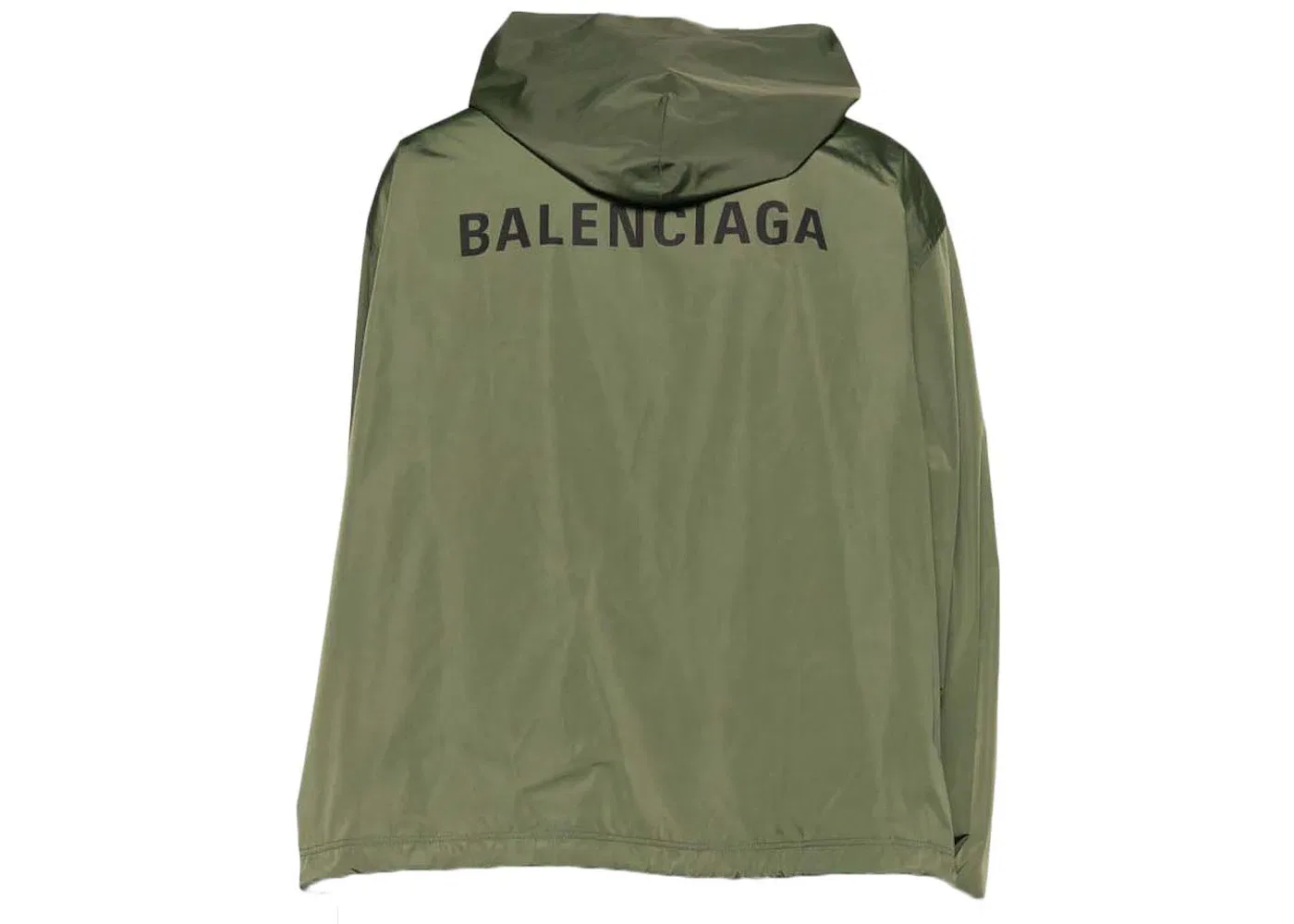 Женская куртка дождевик из коллекции Tracksuit Rain Jacket Balenciaga, хаки — фото 2