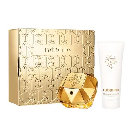 Парфюмерный набор Lady Million Paco Rabanne, 80 мл + 100 мл